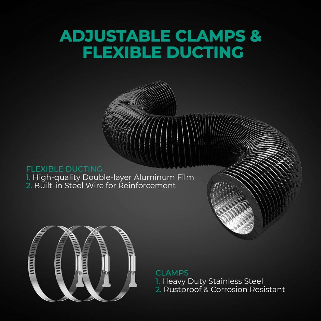Mars Hydro Inline Duct Fan And Carbon Filter Combo With Speed Controller