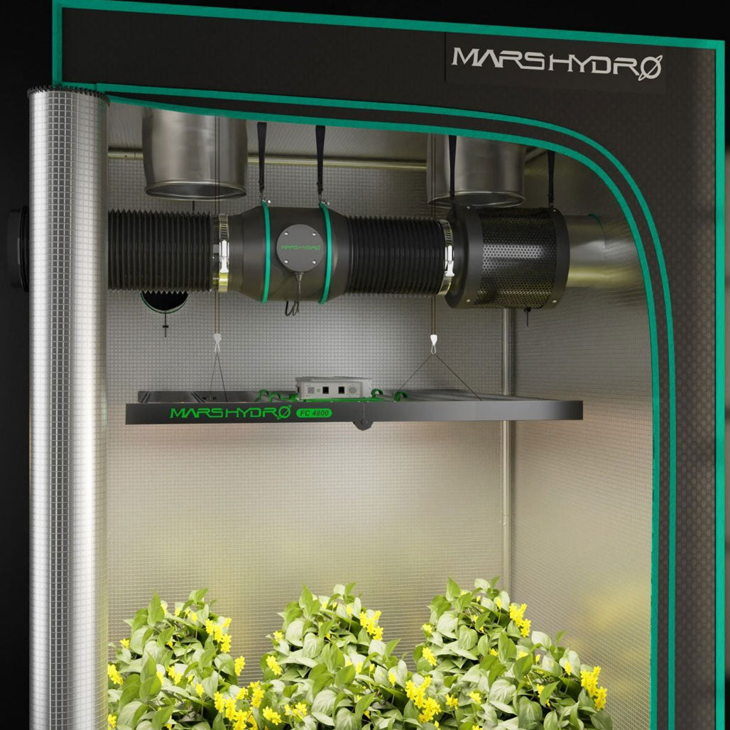 Mars Hydro Inline Duct Fan And Carbon Filter Combo With Speed Controller