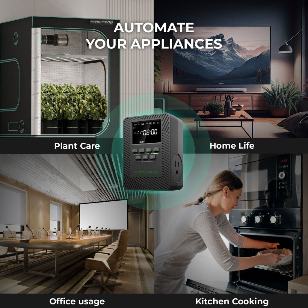 Mars Hydro iTime 2-in-1 Smart Dual Outlet Timer
