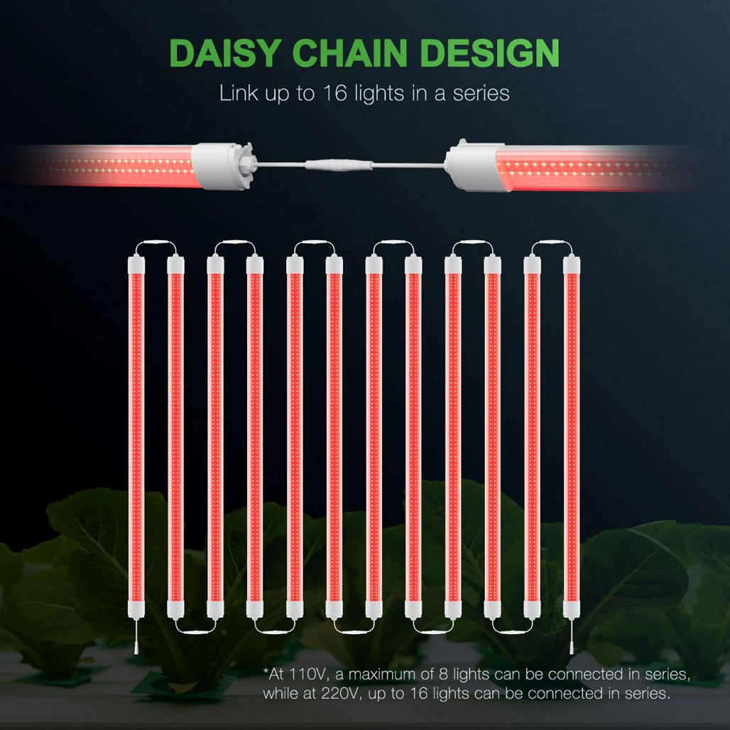 Mars Hydro VG80 Red T5 LED Grow Light Bar, Pack of 2