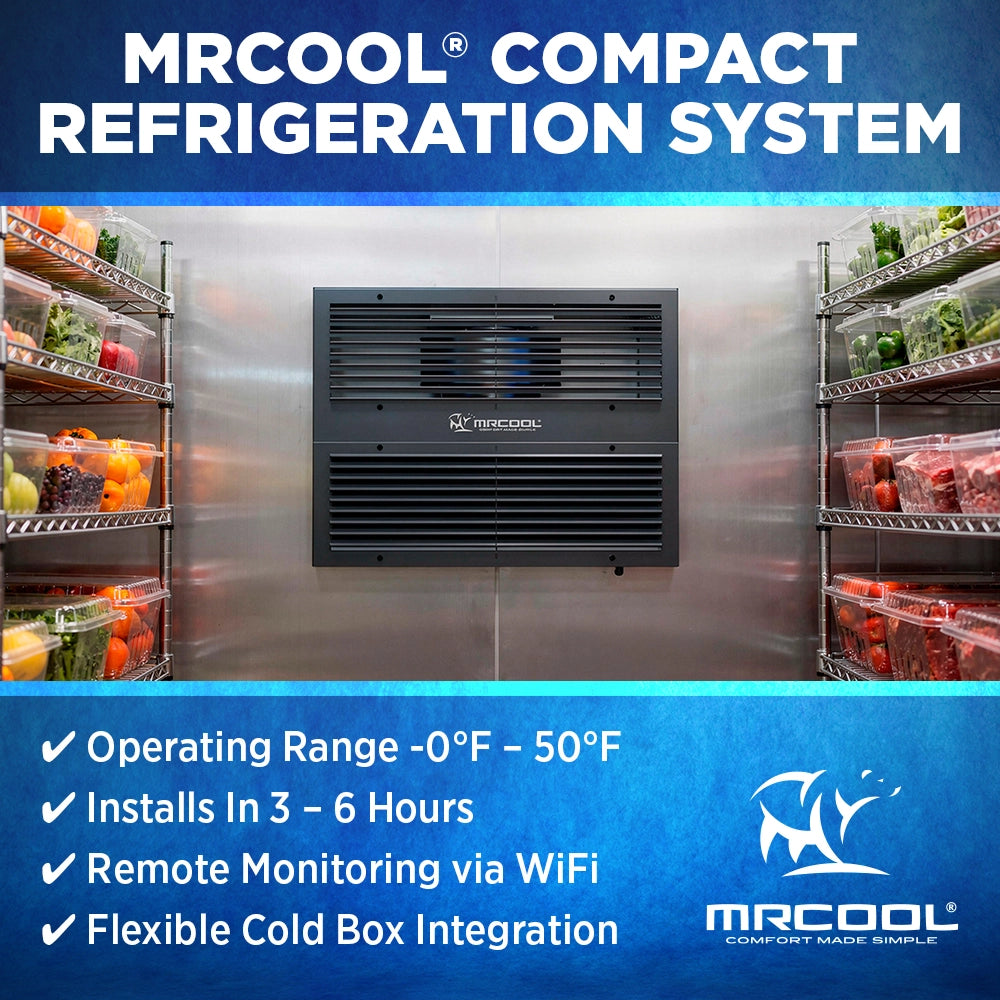 MRCOOL Compact Refrigeration System, 12000 BTU, Installation Kit & Enhanced Wifi Connectivity, 230 Volts