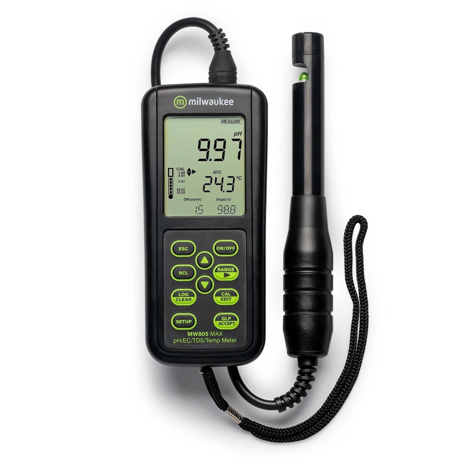 Milwaukee MW805 MAX 4-in-1 pH/EC/TDS/Temp Meter