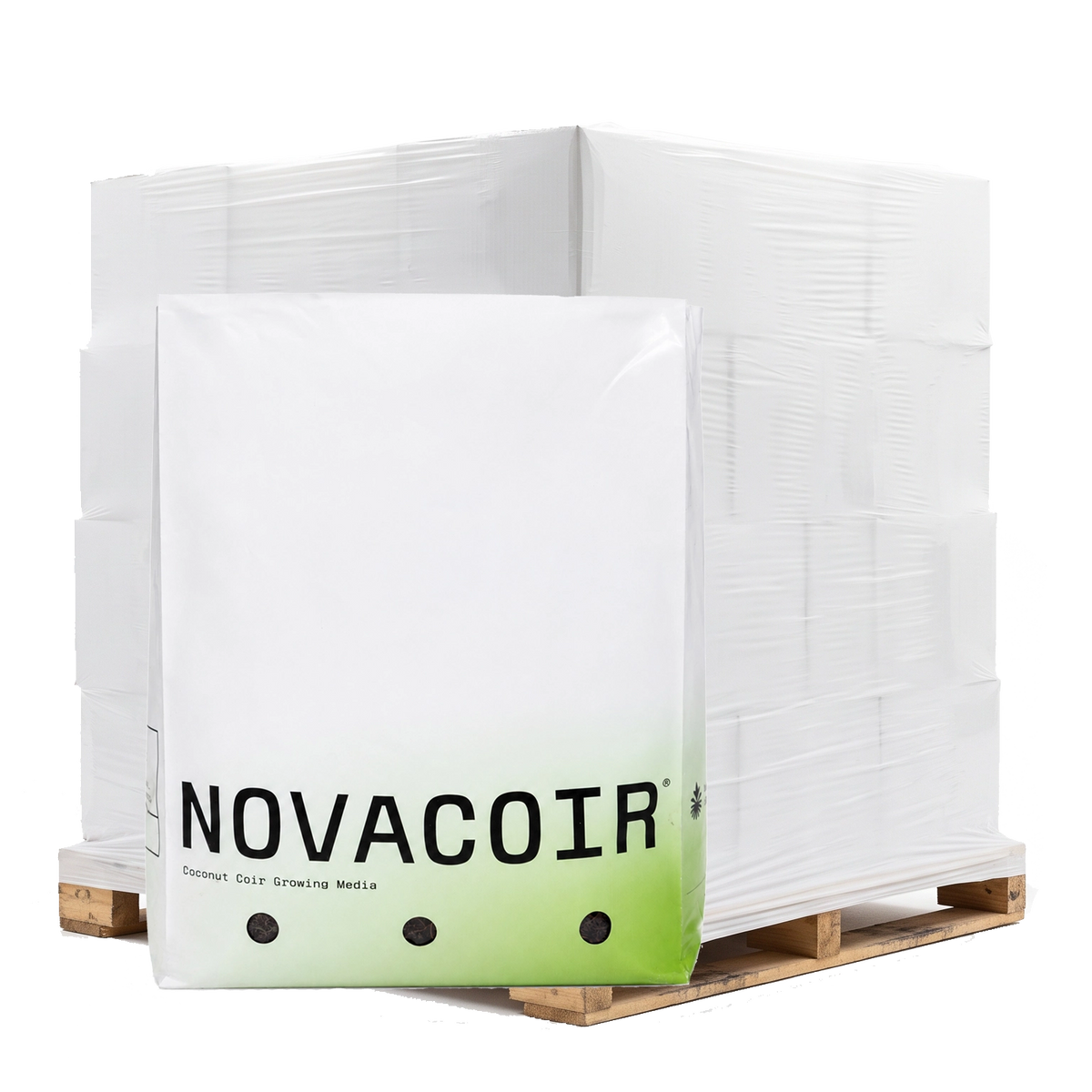 NOVACOIR Compressed Coco Coir Block, 1 Gallon, 6x6x6 Inch, Pallet of 2880
