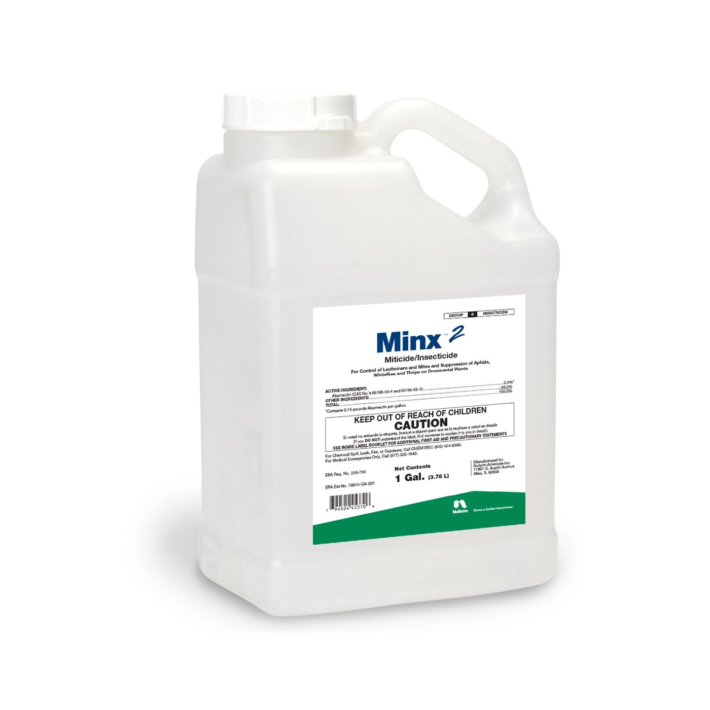 Nufarm Minx 2 Miticide/Insecticide, 1 Gallon