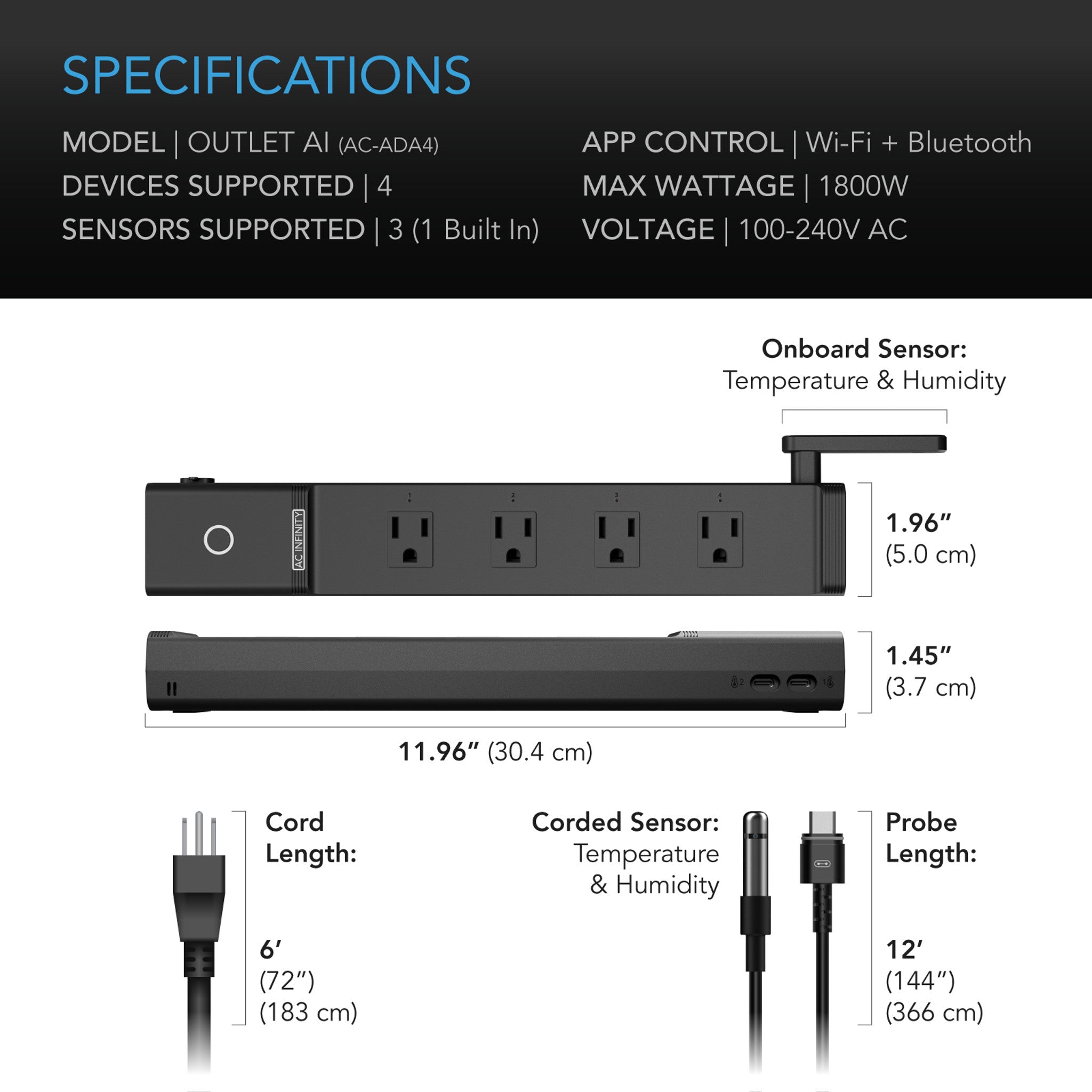 AC Infinity Outlet AI Environment Controller