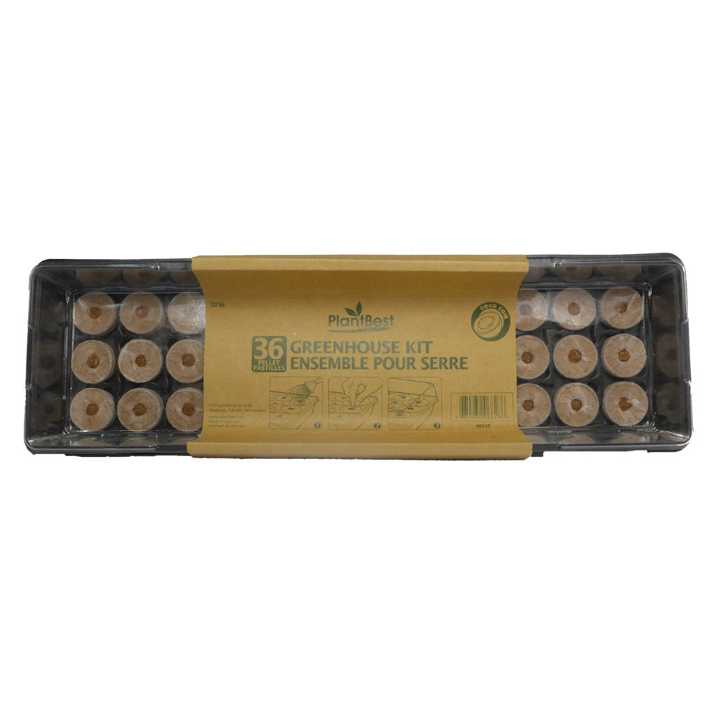 PlantBest 35mm Pellet Instant Greenhouse Kit, Pack of 36 - Case of 24