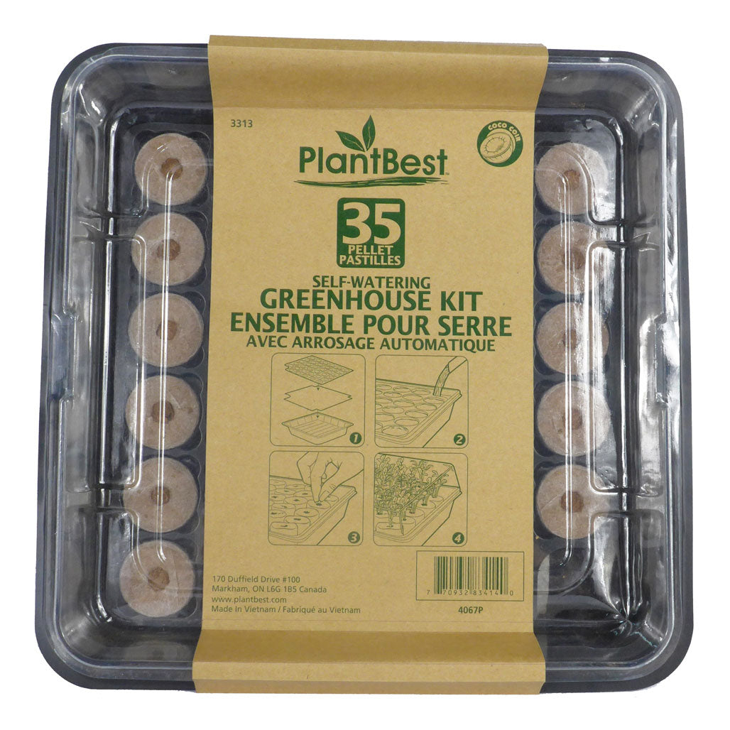 PlantBest 35mm Self-Watering Greenhouse System, Pack of 35 Pellets - Case of 10