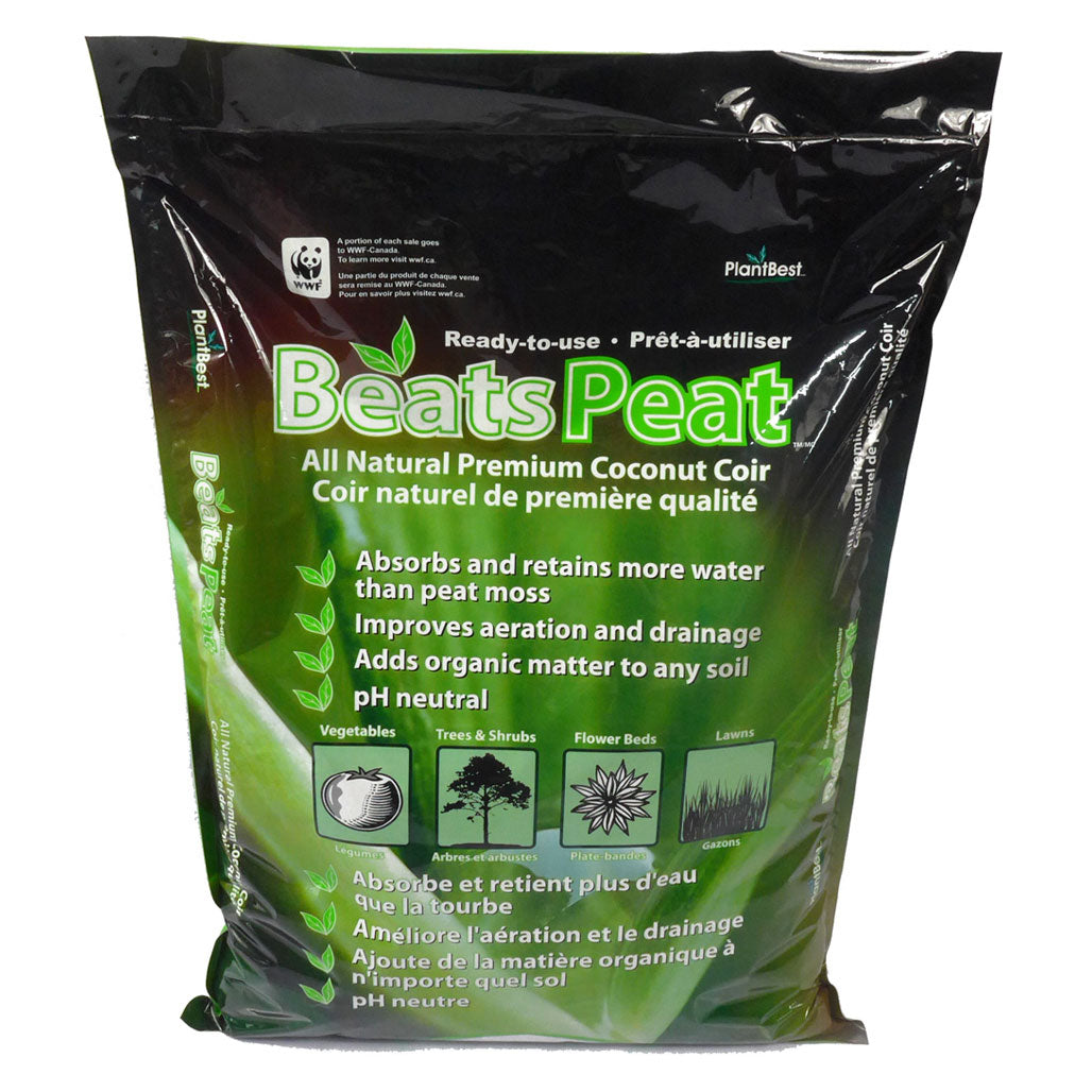 PlantBest Ready-to-Use 100% Coconut Coir Loose Fill BeatsPeat, 0.74 Cu Ft