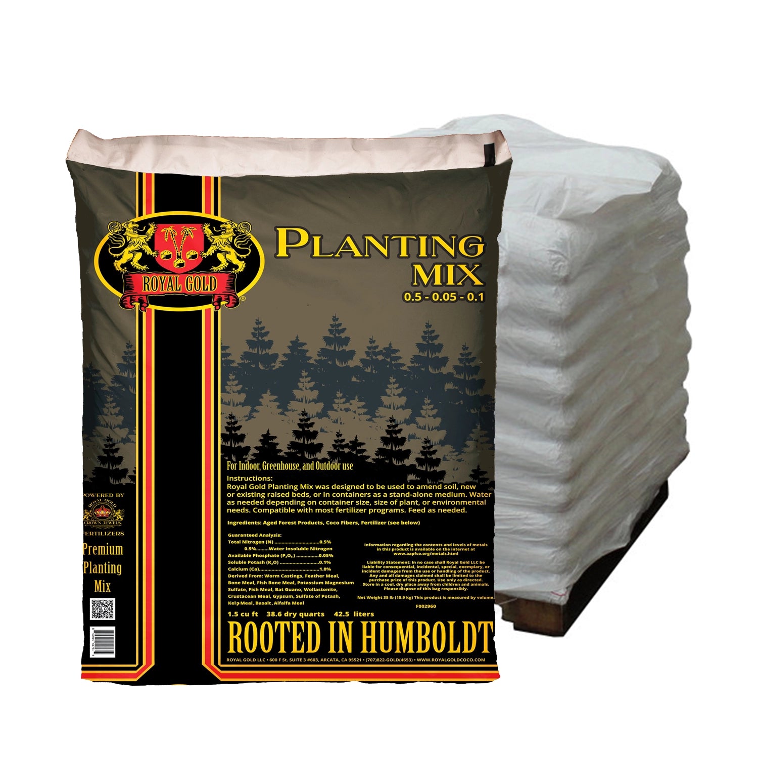 Royal Gold Planting Mix, 1.5 Cu Ft - Pallet of 65 Bags