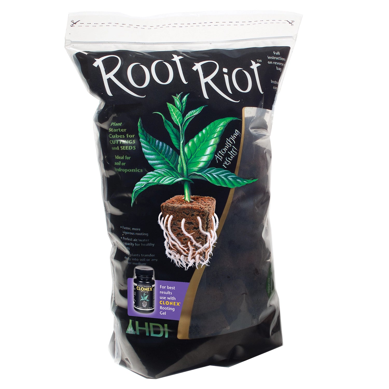 Hydrodynamics International Root Riot Plugs, 100 Count