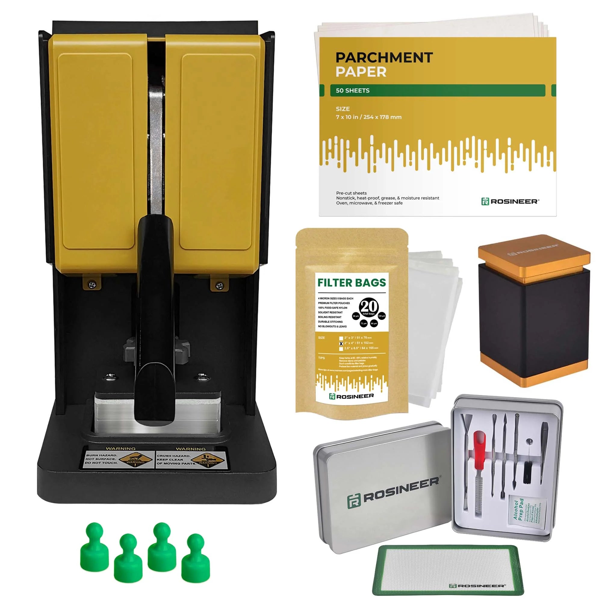 Rosineer PRESSO 1500 lb. Manual Rosin Press