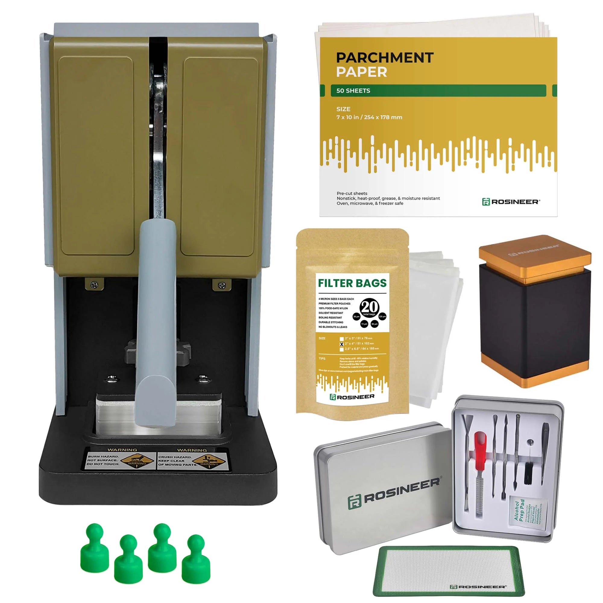 Rosineer PRESSO 1500 lb. Manual Rosin Press