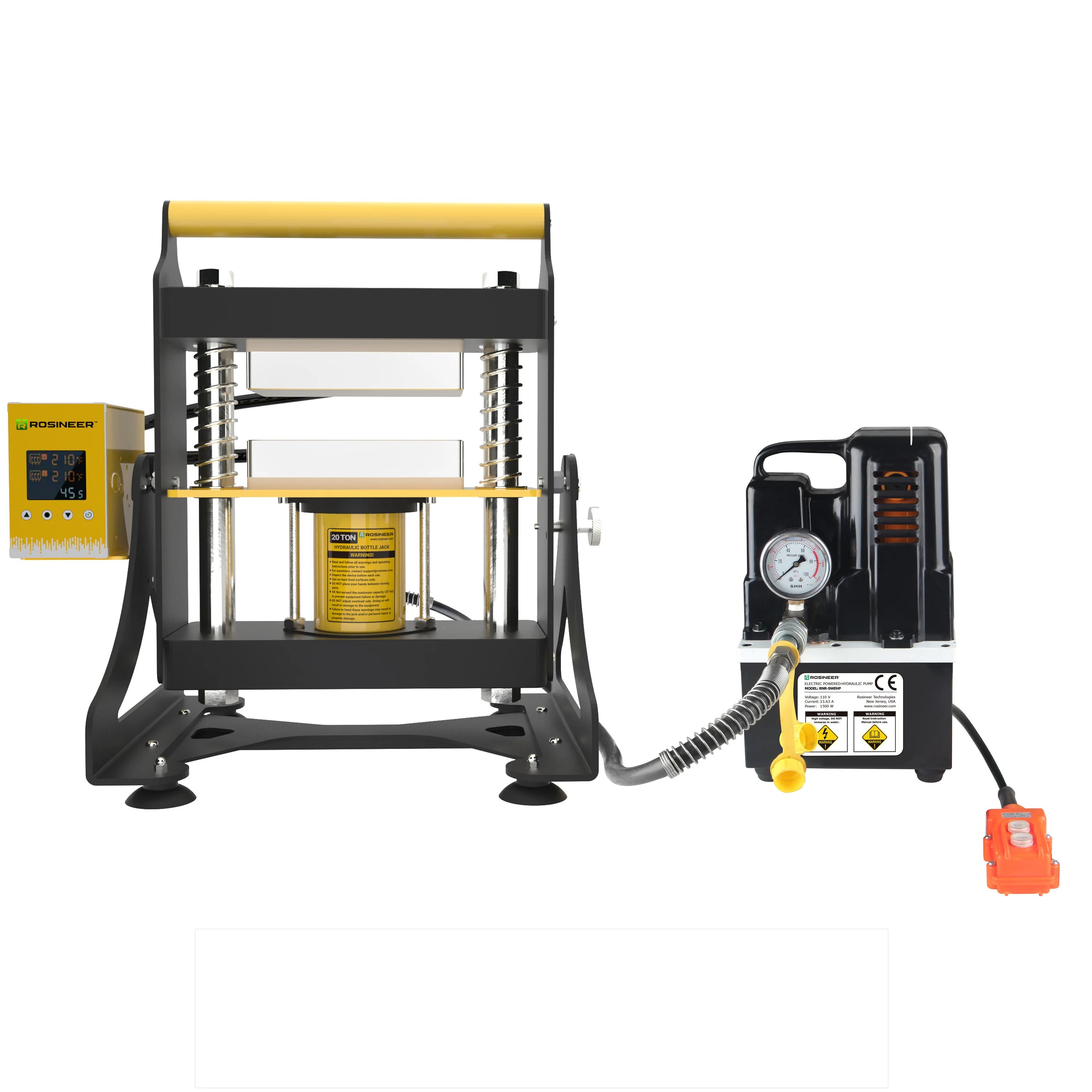 Rosineer SWING 20-Ton Hydraulic Rosin Press