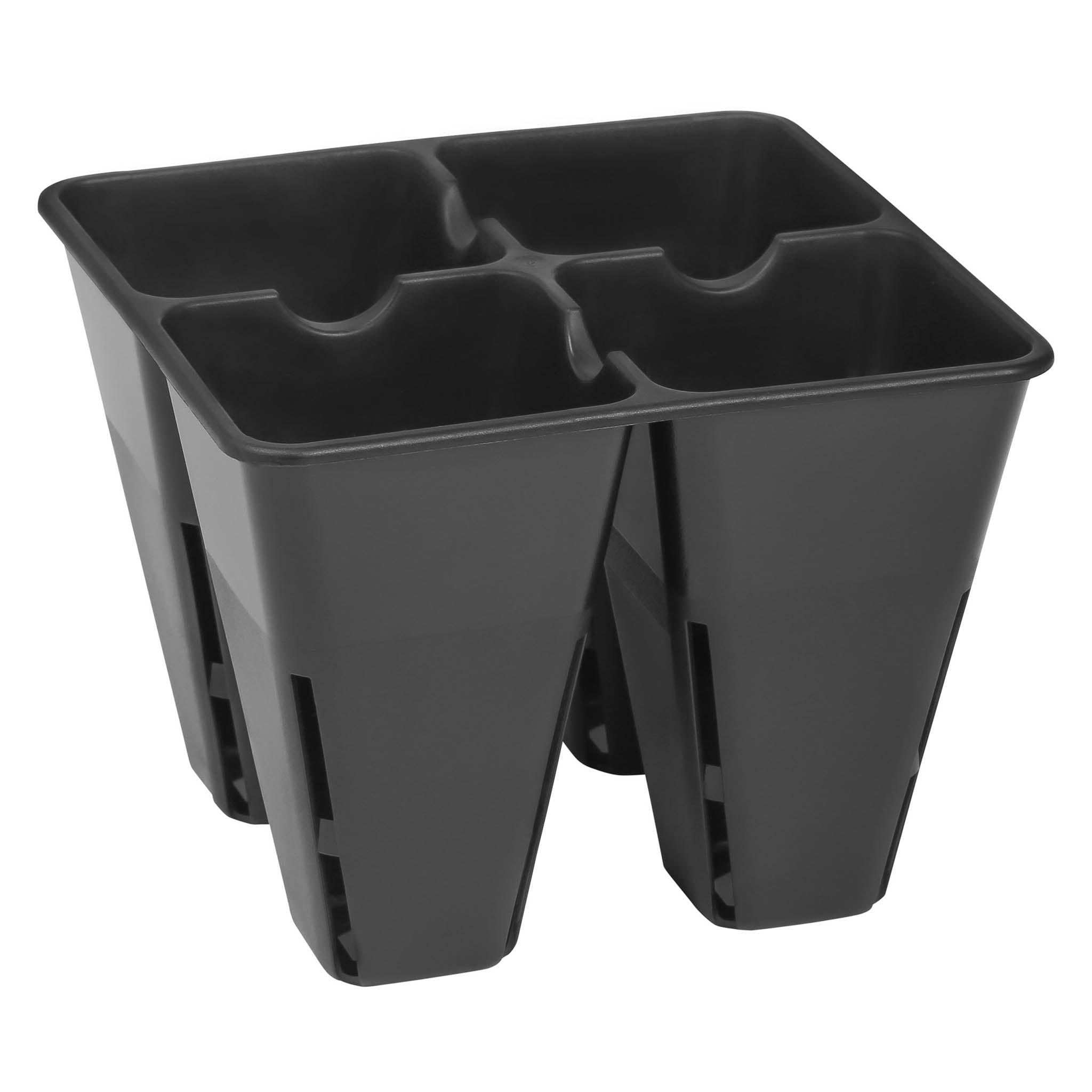 Sunpack 4 Cell Plug Tray Insert, Black, Pack of 32