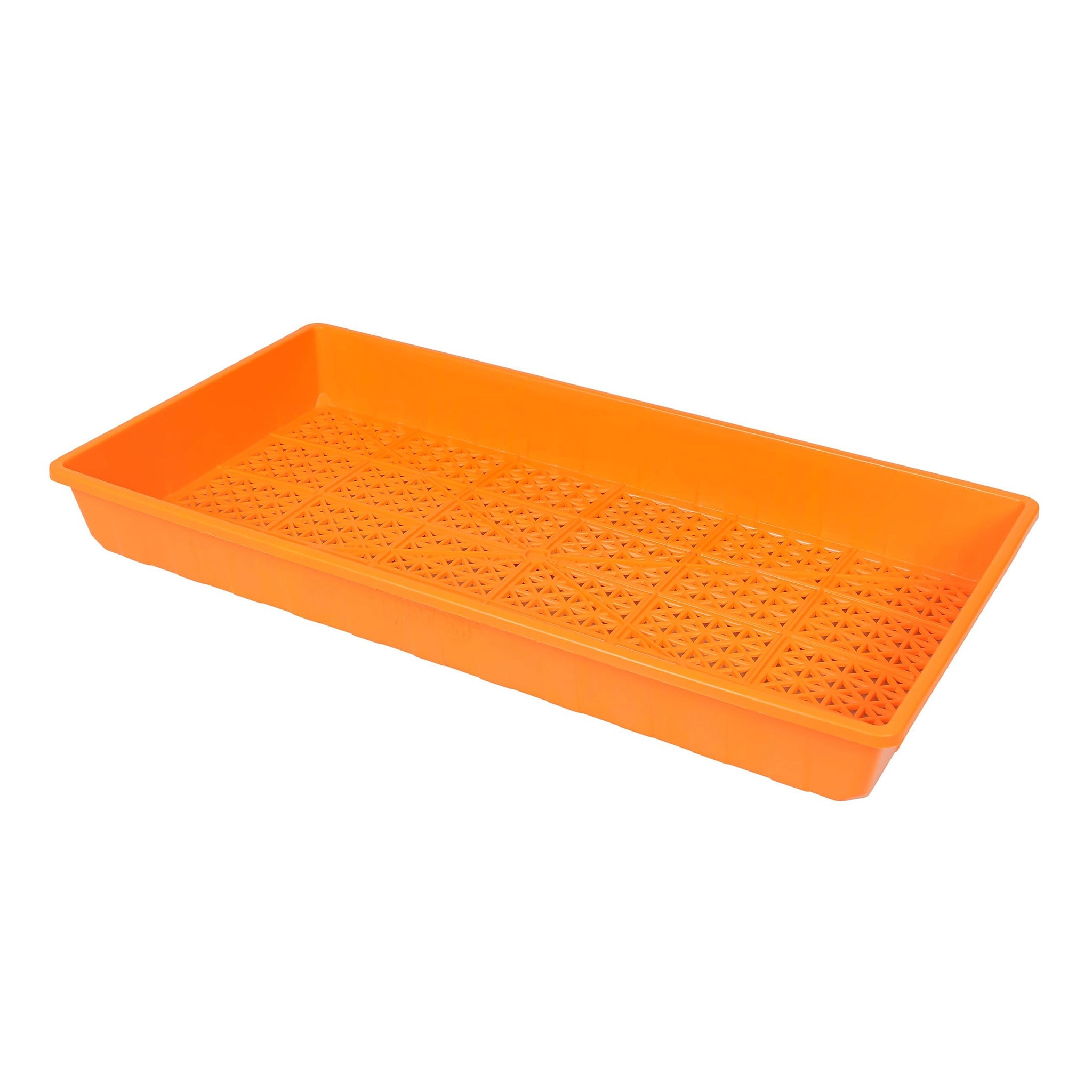 Sunpack 1020 Heavy Duty Mesh Tray, 10" x 20" x 2.3", Orange, Pack of 5