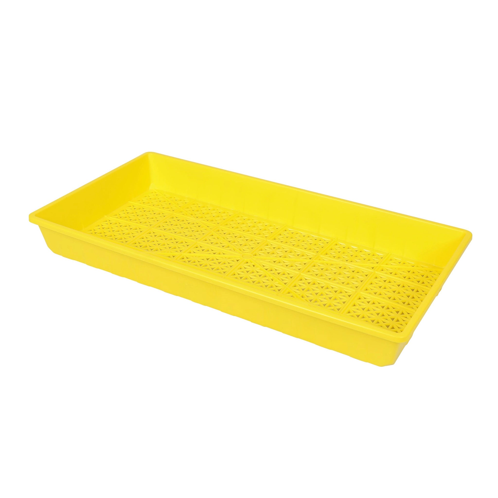 Sunpack 1020 Heavy Duty Mesh Tray, 10" x 20" x 2.3", Yellow, Pack of 5