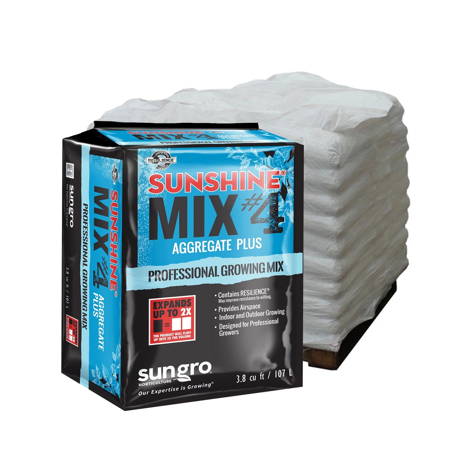 SunGro Horticulture Sun Gro Sunshine Mix #4 Aggregate Plus with RESiLIENCE.