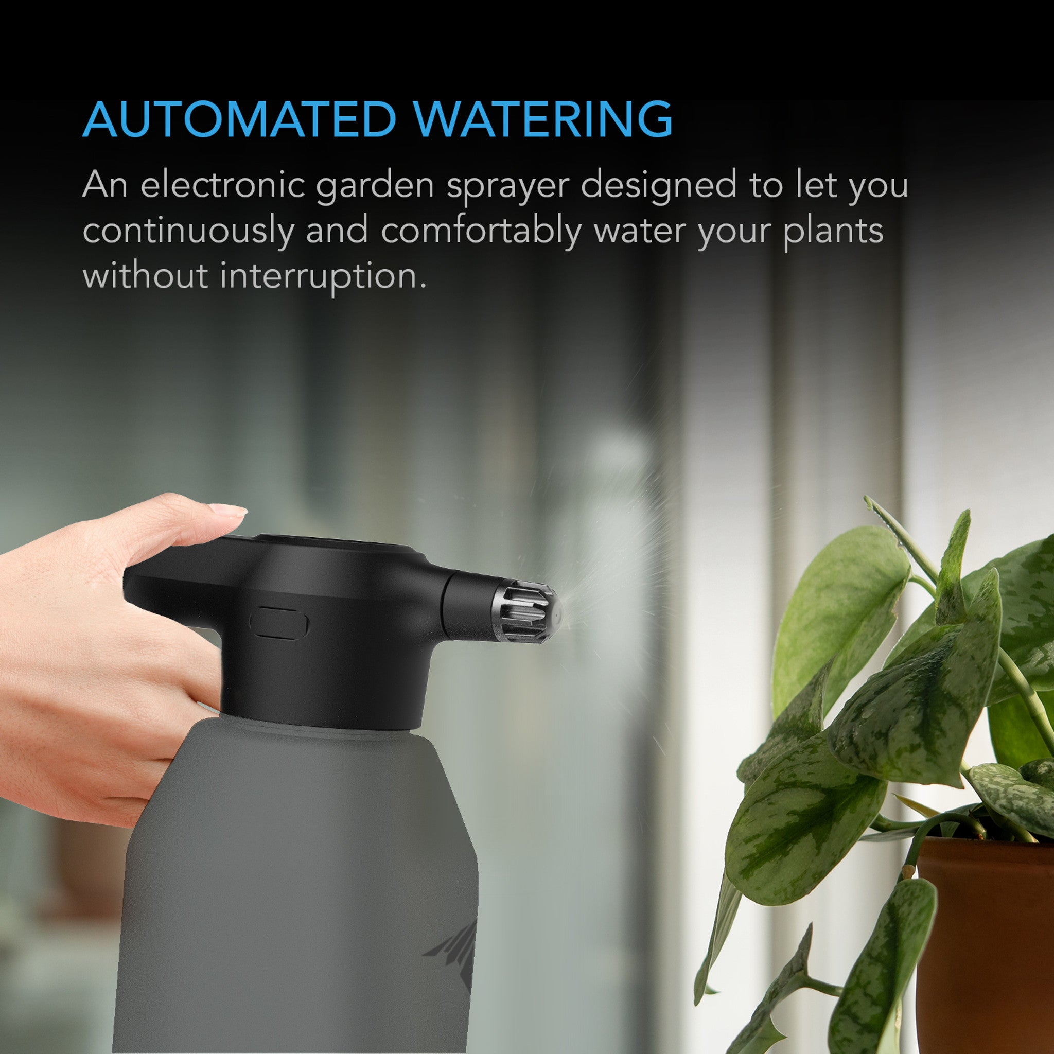 AC Infinity Automatic Water Sprayer, 2 Liter, Black