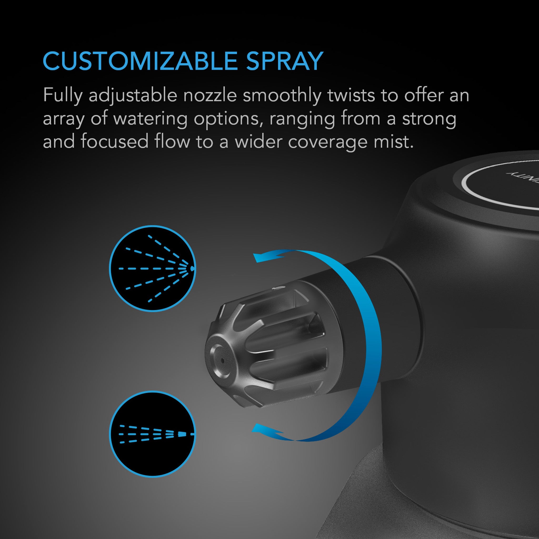 AC Infinity Automatic Water Sprayer, 2 Liter, Black