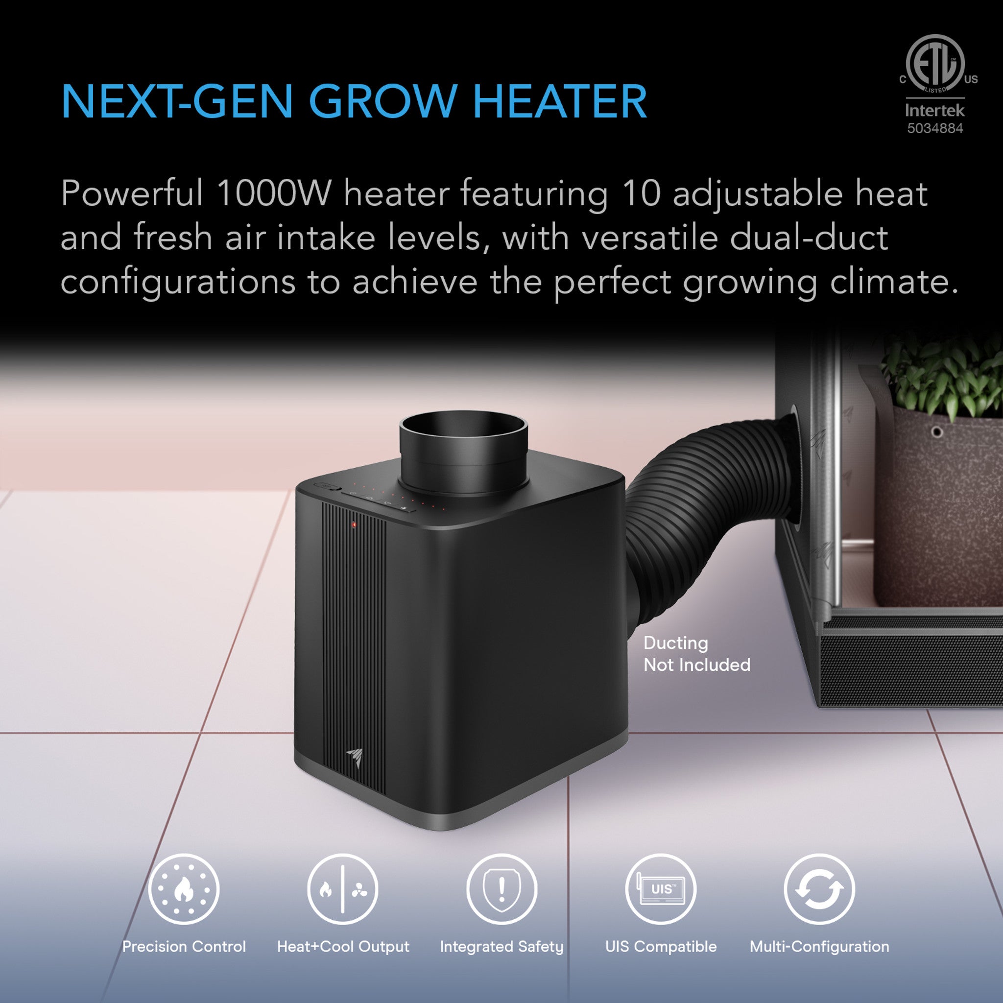 AC Infinity THERMOFORGE S7 Grow Tent Heater