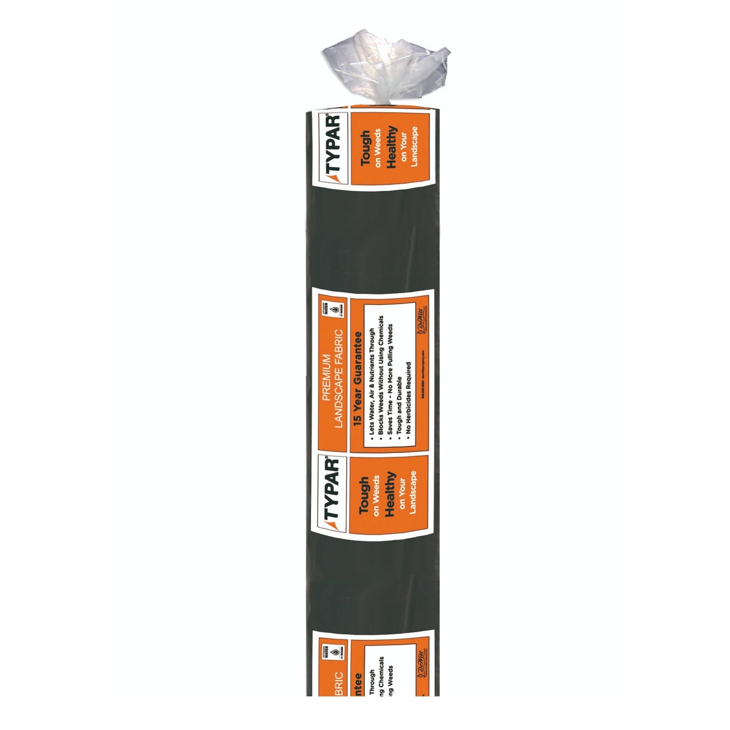 DeWitt TYPAR 1.9oz 15-Year Premium Non-Woven Landscape Fabric, Black, 75 Foot x 300 Foot
