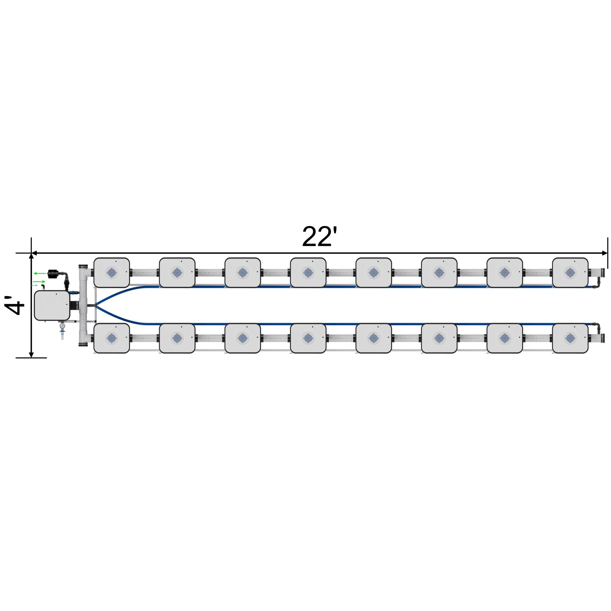 Current Culture Under Current UCXL13 RDWC System, 16-Site, 2-Row