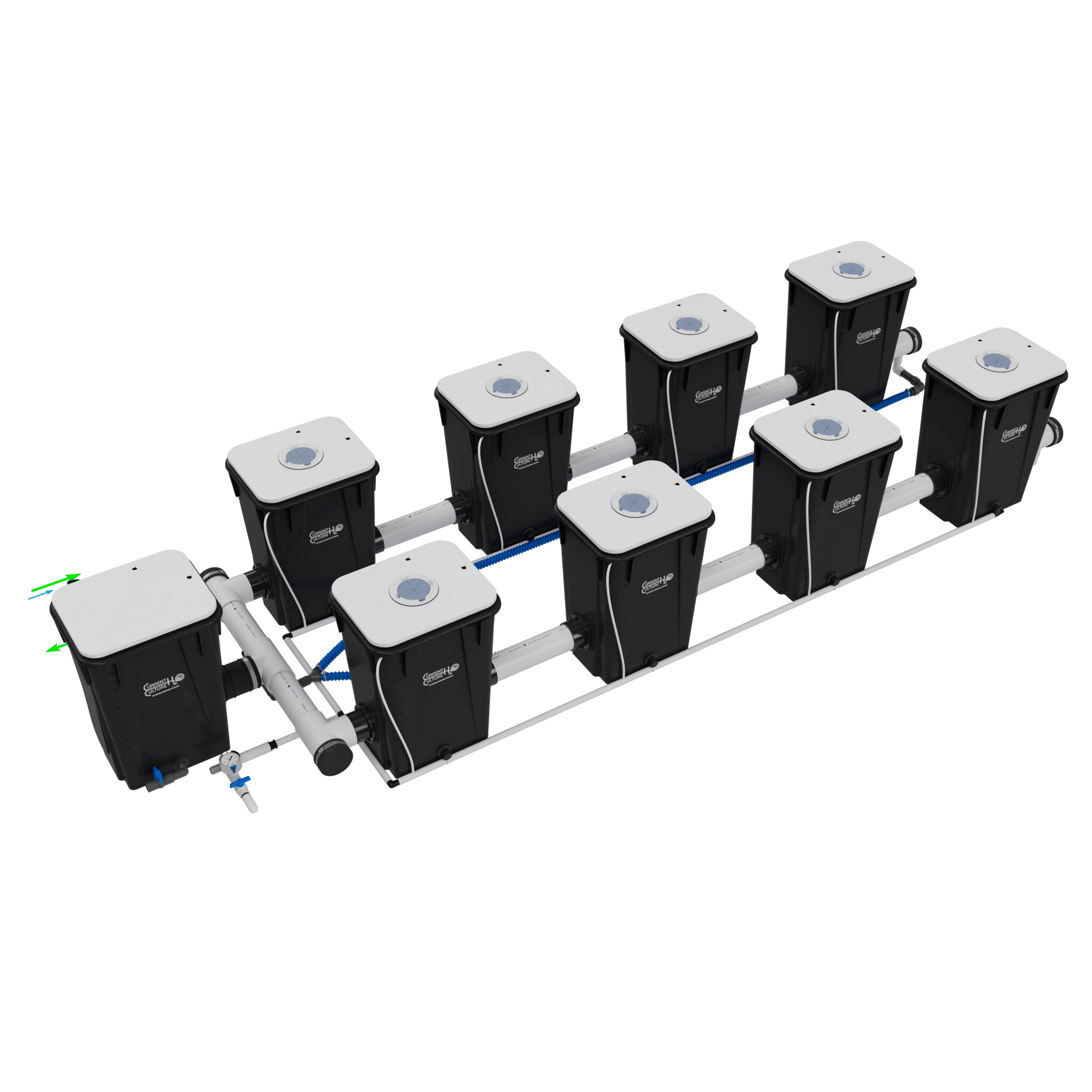 Current Culture UCXL13 RDWC System, 8-Site, 2-Row