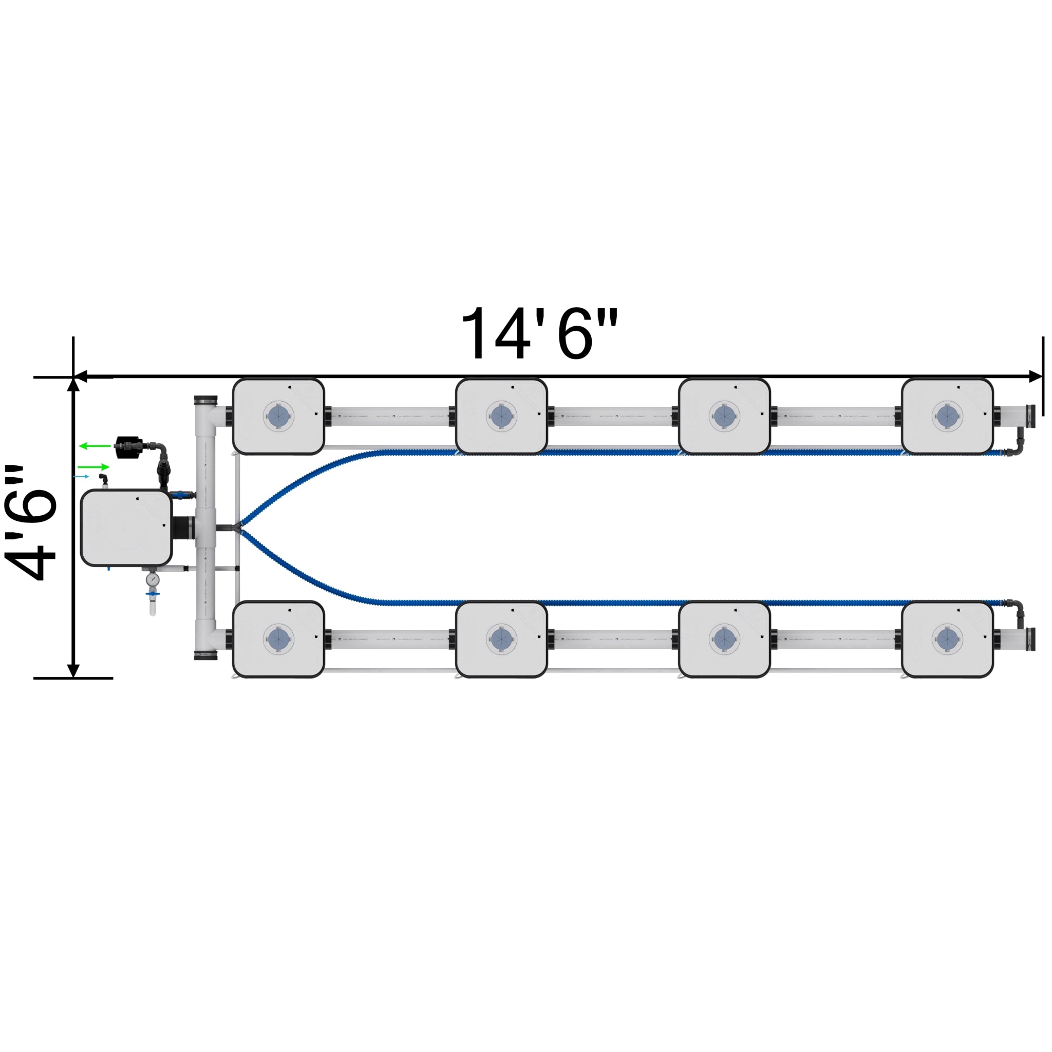 Current Culture Under Current UCXXL13 RDWC System, 8-Site, 2-Row