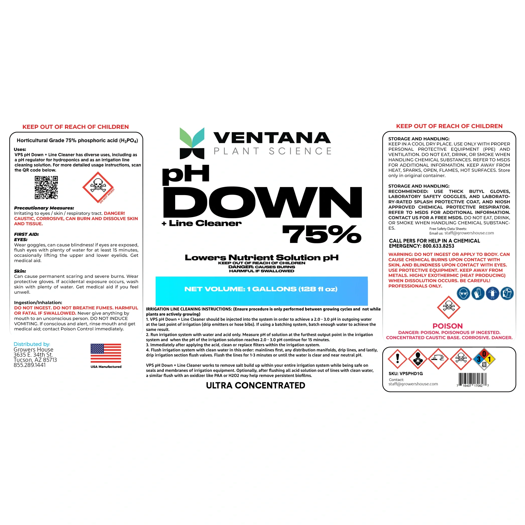 VPS pH Down + Line Cleaner.