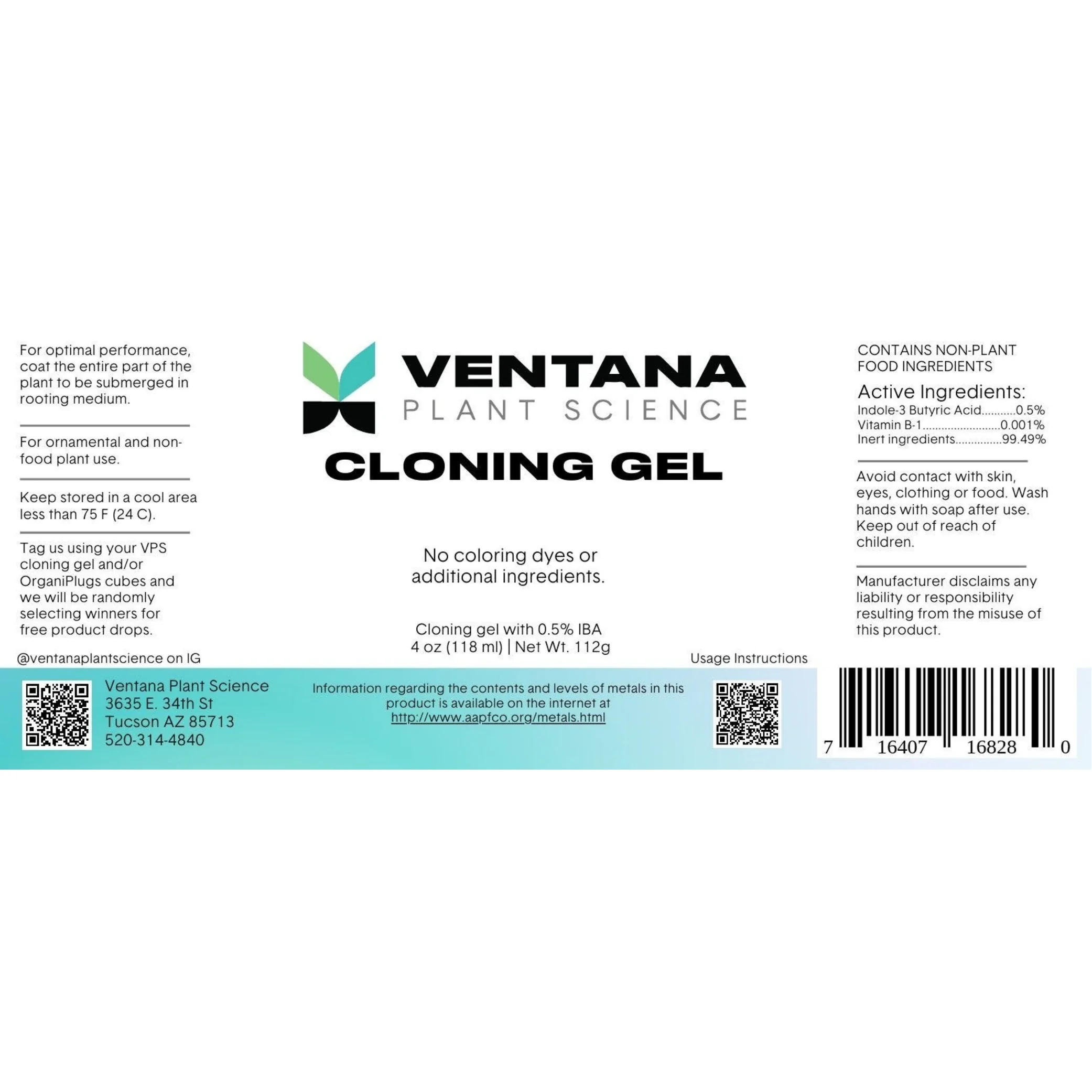 Ventana Plant Science Cloning Gel