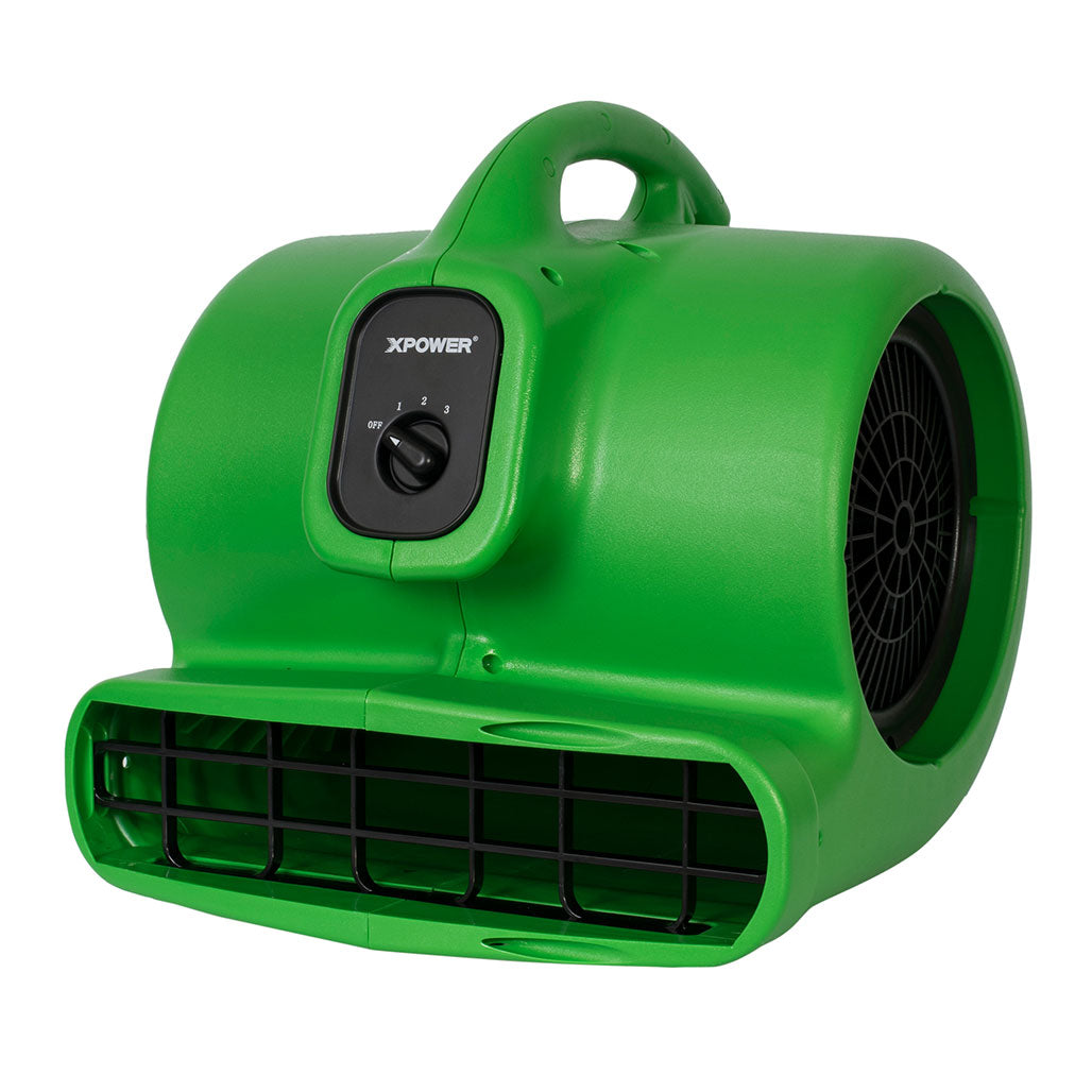 XPOWER X-600A Air Mover, 1/3 HP, 2400 CFM, Green
