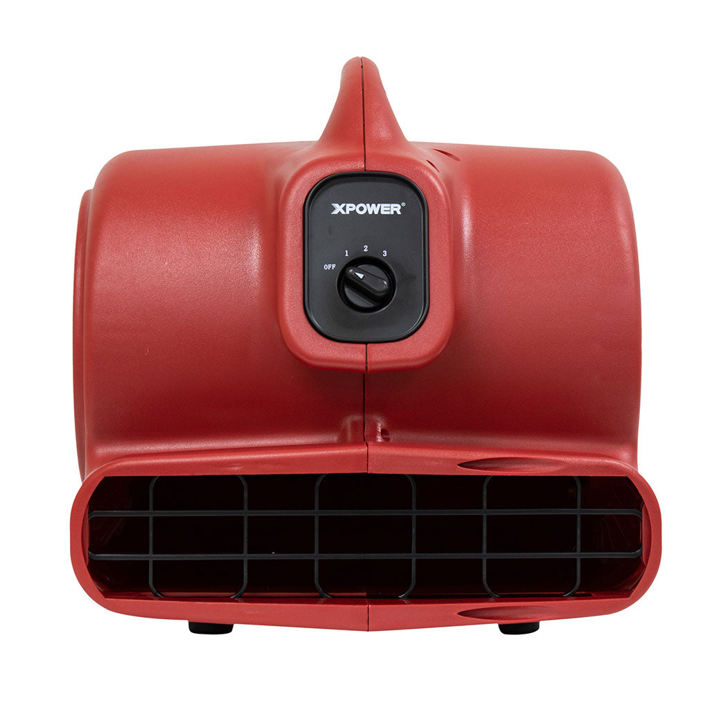 XPOWER X-600A Air Mover, 1/3 HP, 2400 CFM, Red