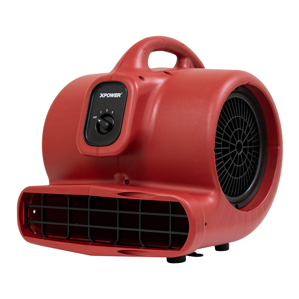 XPOWER X-600A Air Mover, 1/3 HP, 2400 CFM, Red
