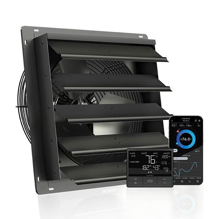 Shutter Exhaust Fans for Greenhouse & Grow Room Ventilation