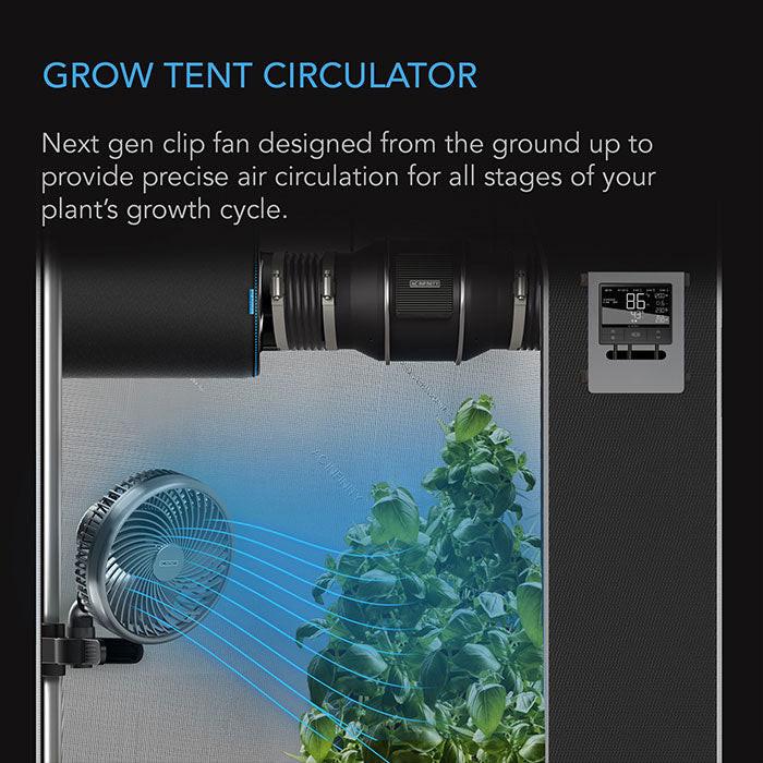 AC Infinity CLOUDRAY Grow Tent Clip Fan Manual Swivel A6