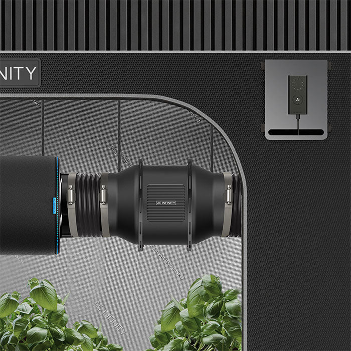 AC Infinity Air Filtration Kit with Inline Fan and Controller, Carbon Filter, and Ducting Combo, 8"