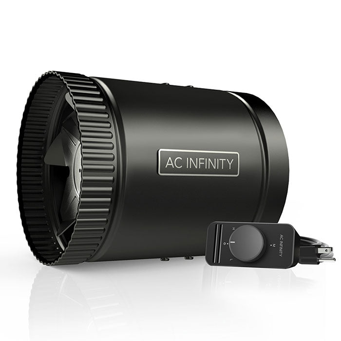 AC Infinity Raxial S Series Inline Booster Duct Fan with Speed Controller