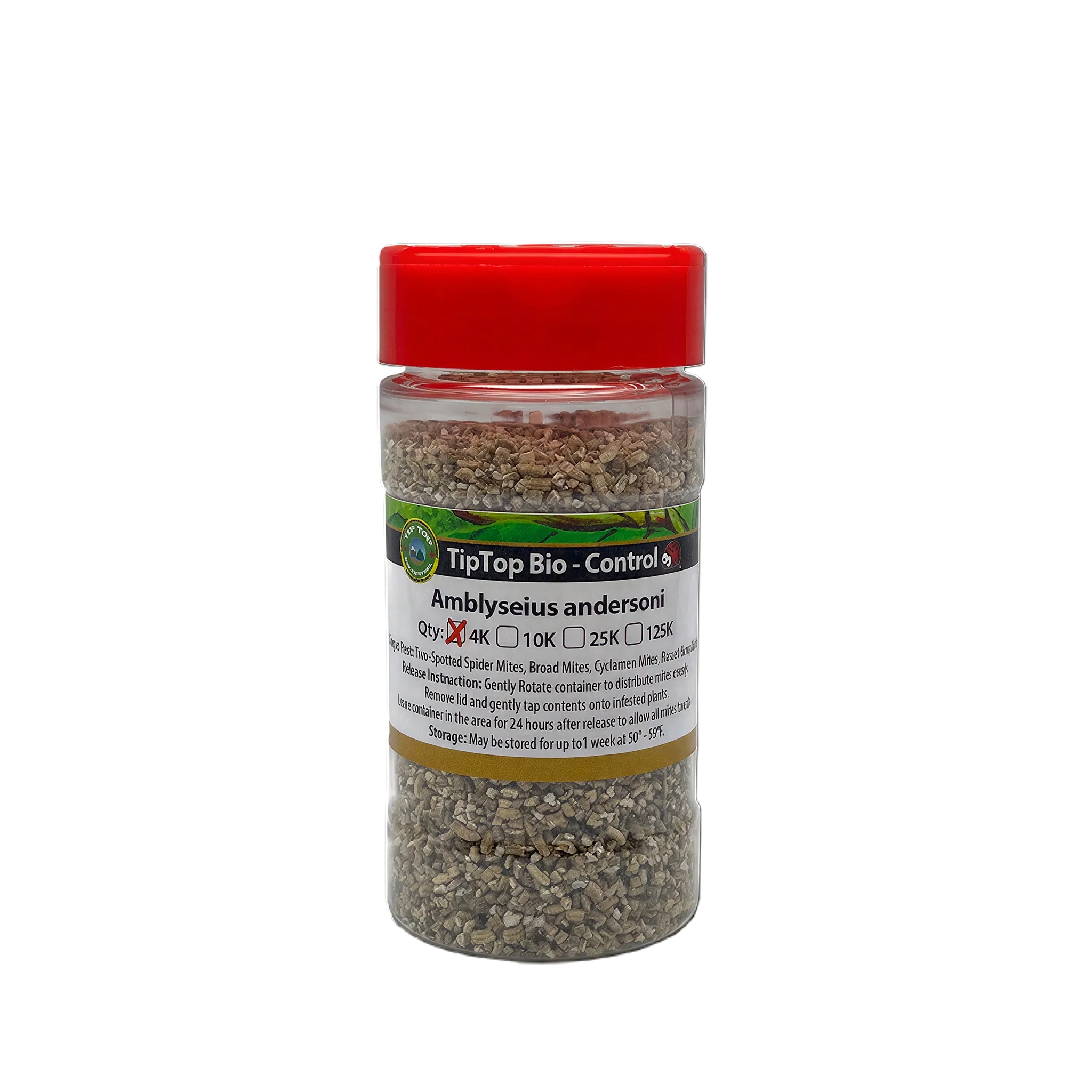 Tip Top Bio-Control Amblyseius Andersoni Beneficial Mites, Bottle of 4,000