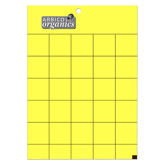 ARBICO Organics YELLOW Pest Insect Traps, 5 Inch x 7 Inch - Pack of 50