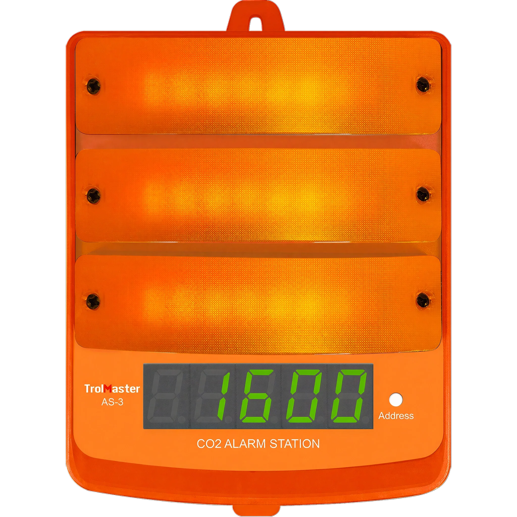 TrolMaster Carbon-X CO2 Alarm Station, Amber Light, with LED Display Indicator