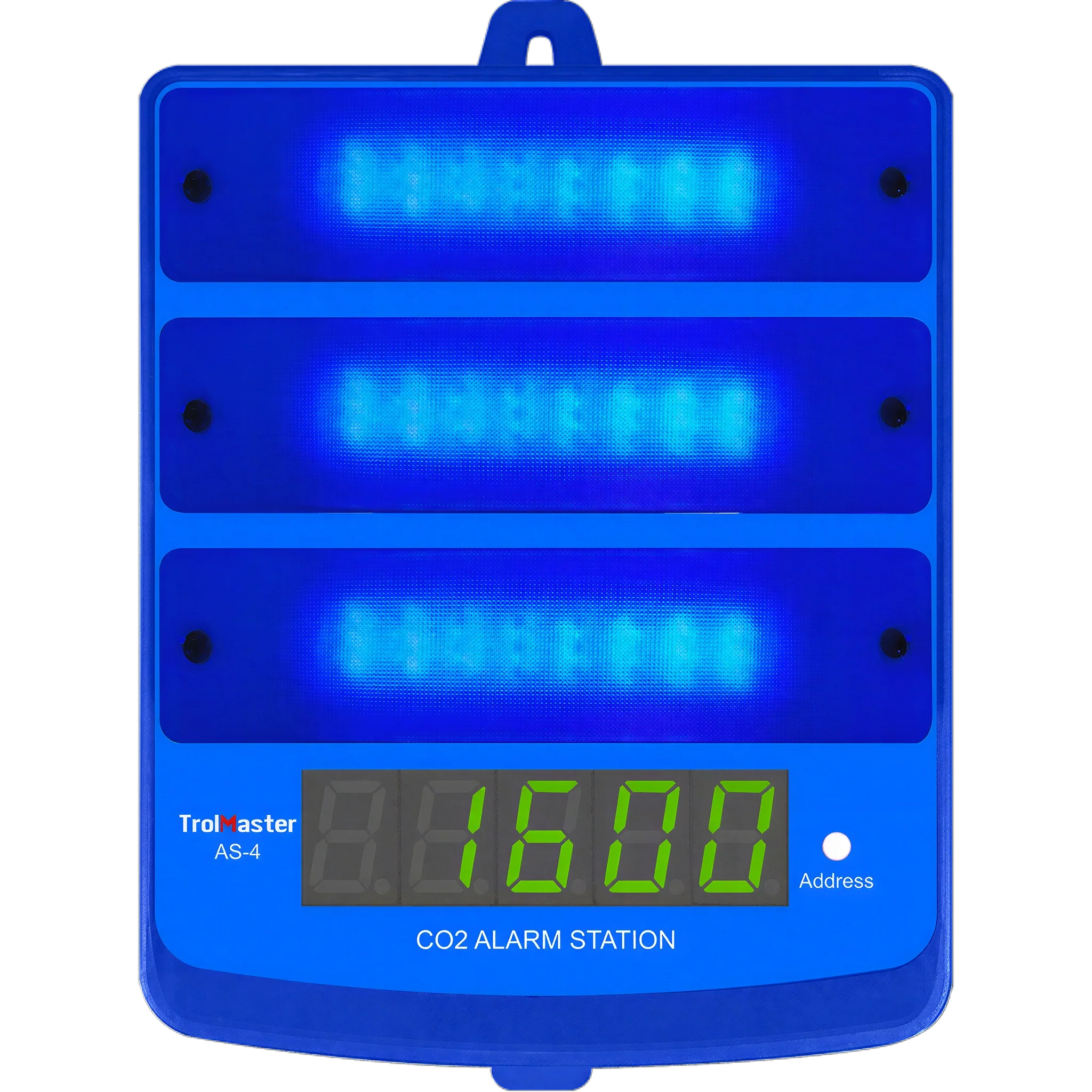 TrolMaster Carbon-X CO2 Alarm Station, Blue Light, with LED Display Indicator