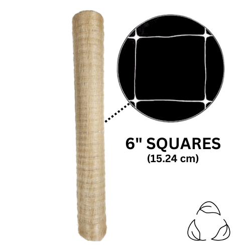 Common Culture Bio Trellis Netting Bulk Roll 4 ft x 3,280 ft w/ 6in Squares.