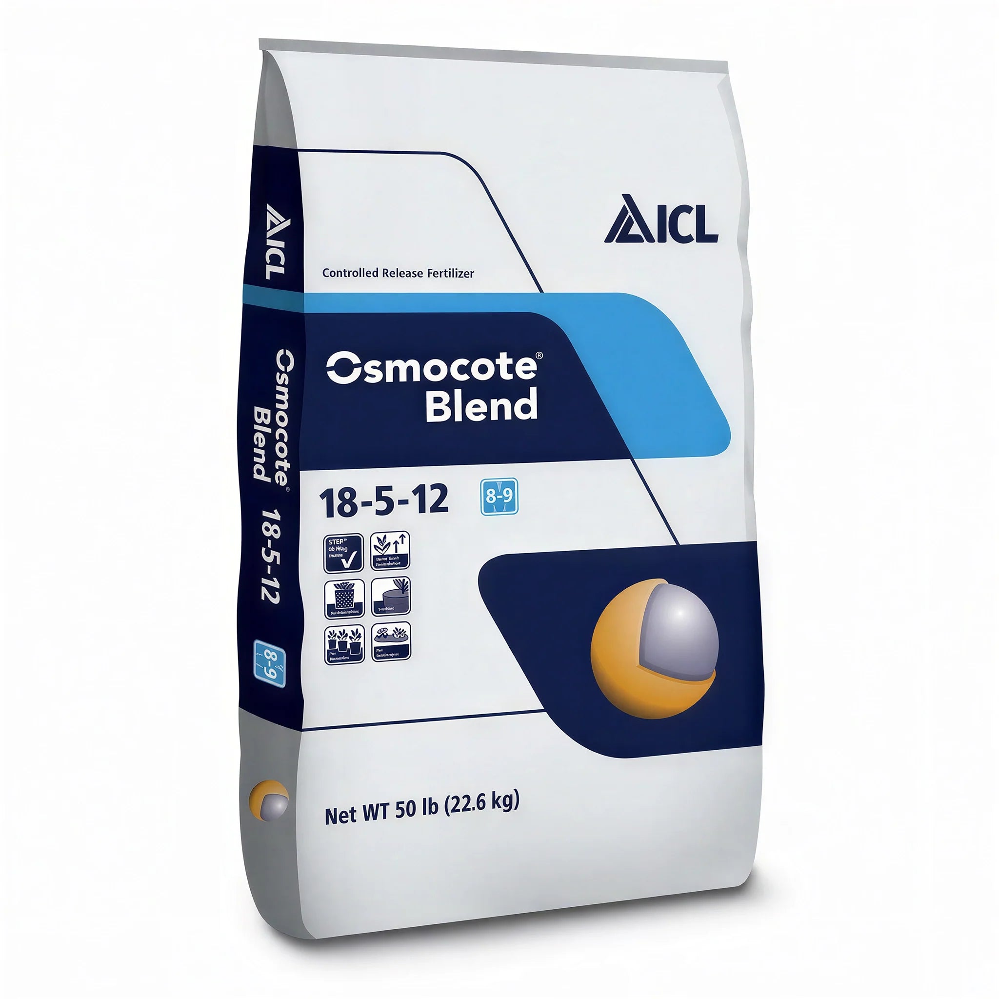 Osmocote Blend 18-5-12, 8-9 mo. Controlled-Release Fertilizer with QuickStart Nutrients, 50 lbs.