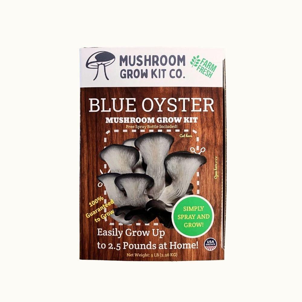 Blue Oyster Mushroom Growing Kit - 5 LBS Spray and Grow.