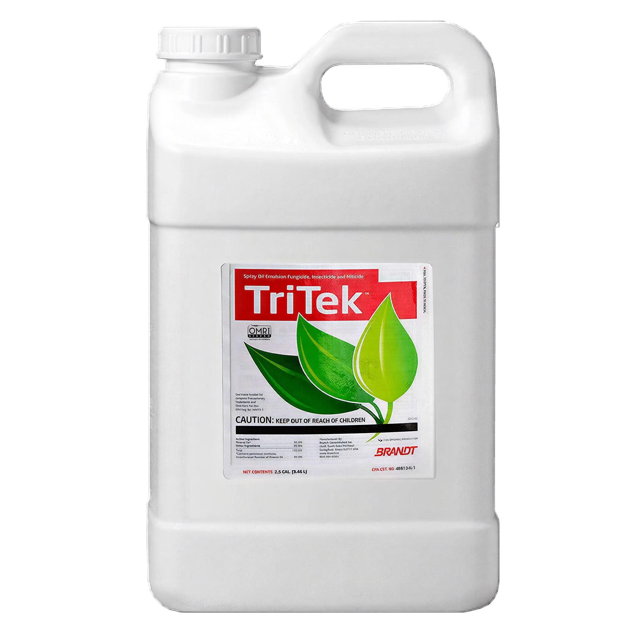 Brandt TriTek Organic Fungicide, Insecticide & Miticide, 2.5 Gallons