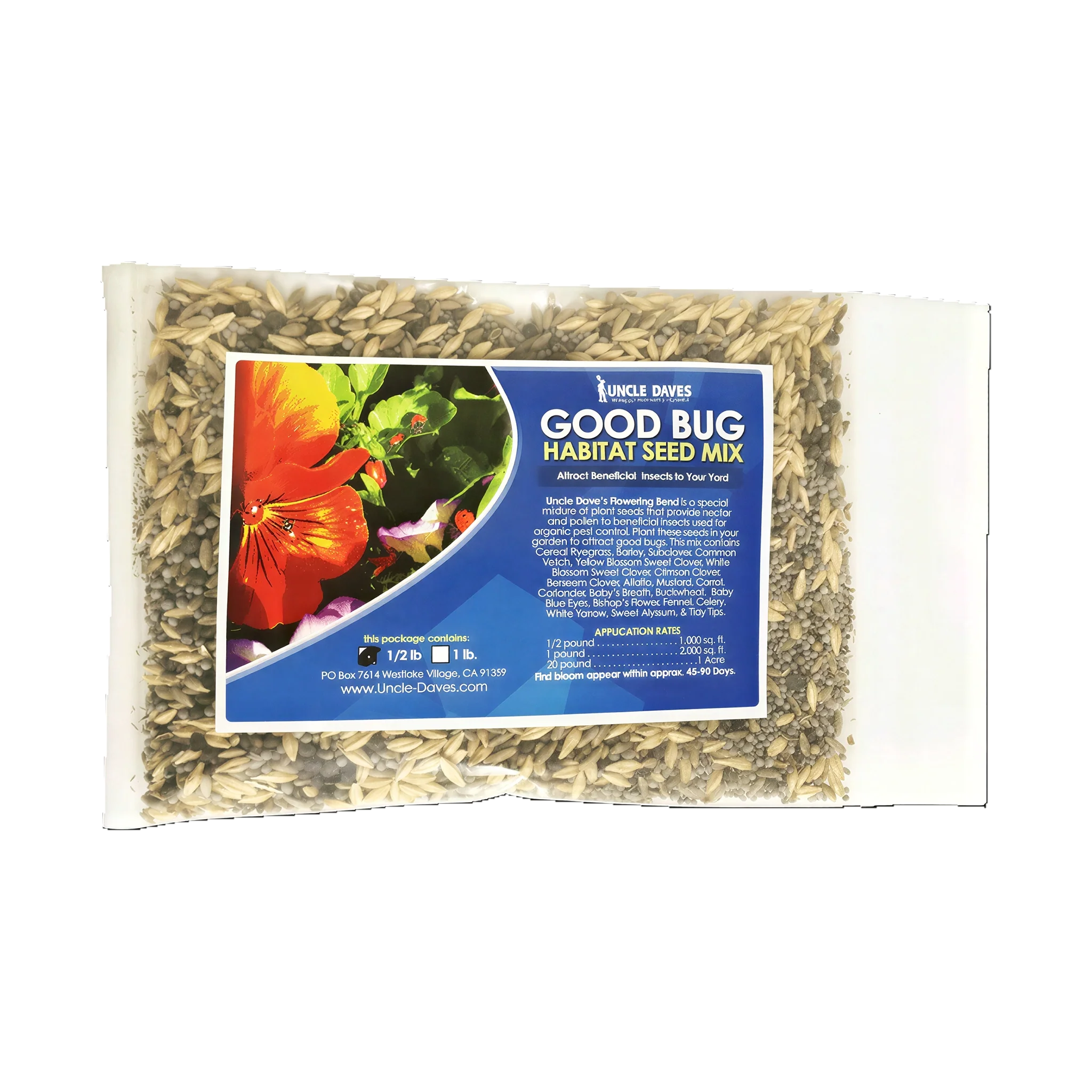 Tip Top Bio-Control Good Bug Attractants Habitat Seed Mix, 1/4 lb
