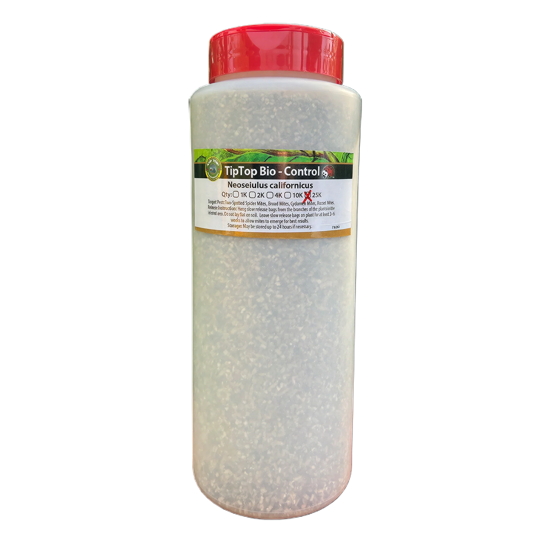 Tip Top Bio-Control Neoseiulus Californicus Beneficial Mites, Bottle of 25,000