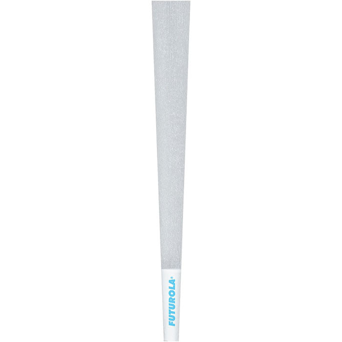 Futurola King Size 109/21 Classic White Pre-Rolled Cone with Futurola Tip - Case of 6000