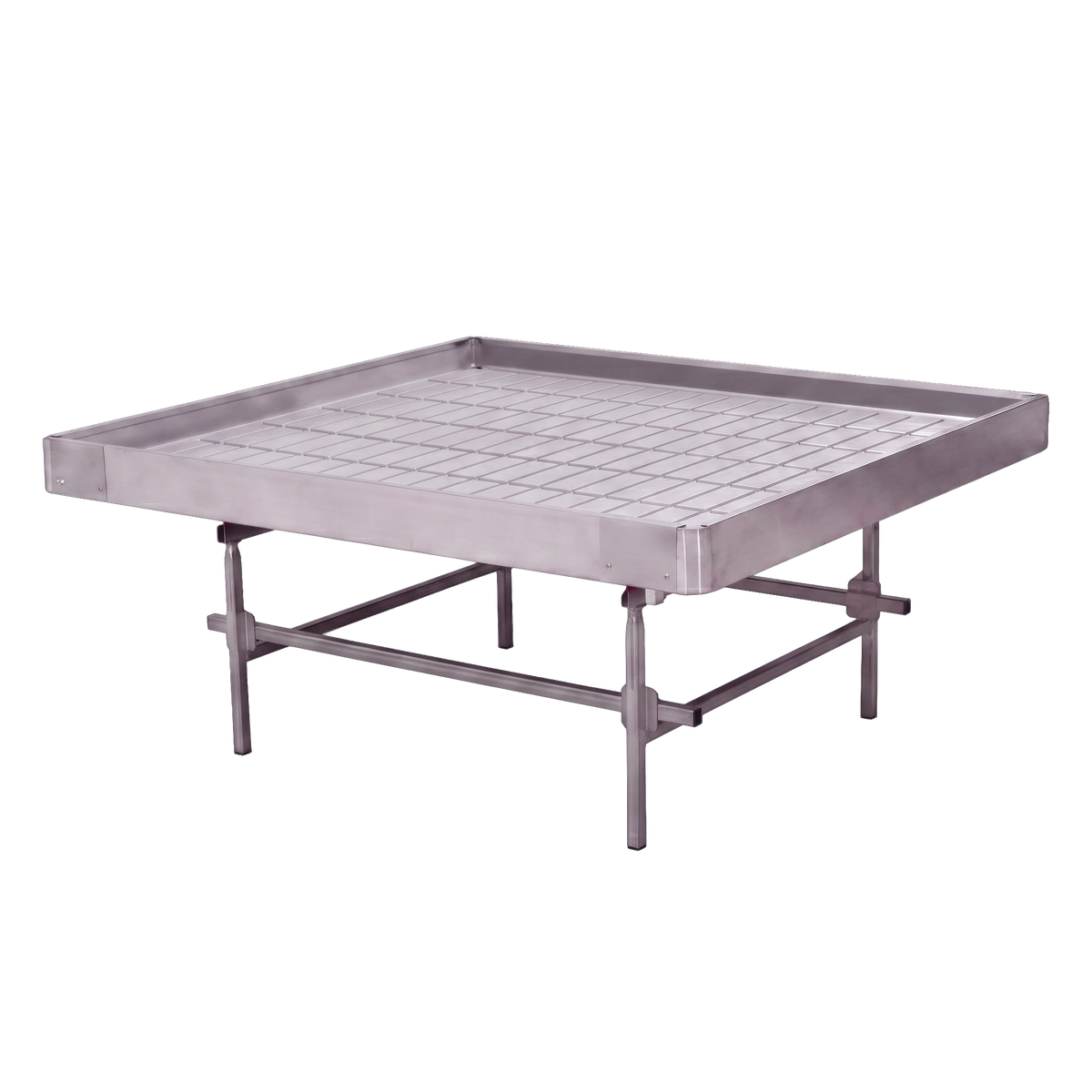 CM Horticulture ST - Stationary Bench: 2 Foot Width x 33 Foot Length x 20 Inch Height, 13" Trays