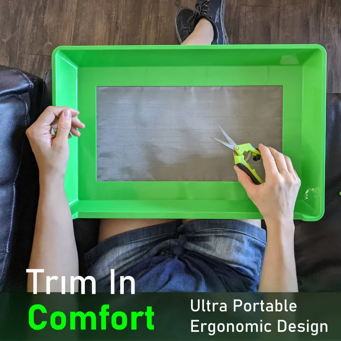 Common Culture Harvest Trim Tray w/ Micron Screen w/ Trojan Scissors Kit.
